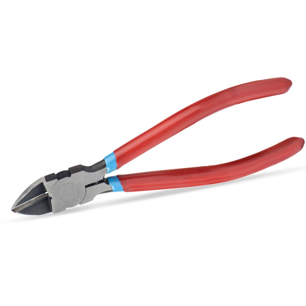 iCrimp Wire Flush Cutters, 6-inch Side Cutter, Clipper Wire Snipss Electronic Cutter, Spring-Loaded High Leverage Plier, Perfect for Cutting Zip, Cable, and Hose Ties