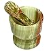 Multi Green Onyx Mortar & Pestle - Beautiful yet Sturdy for Tough Jobs - 4