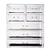 Vencer Big Cosmetics Makeup and Jewelry Storage Case Display (3 Large and 4 Small Drawers) VMO-009