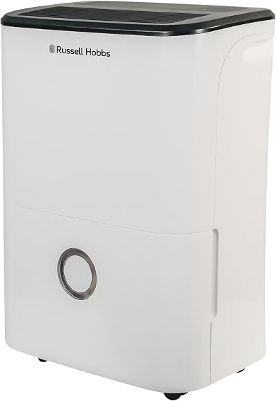 Russell Hobbs RHDH2002 20 Litre/Day Dehumidifier White 50m2 Smart Timer