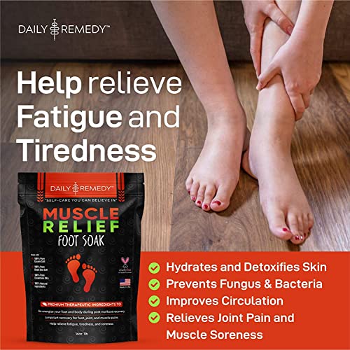 Muscle Relief Foot Soak with Epsom Salt 2 PACK Soothe Foot Aches