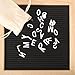 Letter Board 10” x 10” Sturdy Oak Wood Frame with Black Felt, 335 White Letters, Symbols & Emojis, Changeable Message Board, Wall Mount, with Canvas Bag Included, by Source