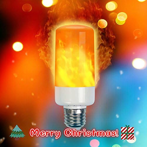 [Upgraded]LED Flame Effect Light Bulb, Imenou e26/e27 LED Flickering Flame Light Bulbs, 2835 LED Simulated Decorative Light Atmosphere Lighting Vintage Flaming Light Bulb for Bar/ Festival Decoration