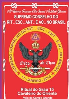 Livro Ritual Do Grau 15 Cavaleiro Do Oriente