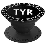 Tyr Norse God with Runes - PopSockets Grip and