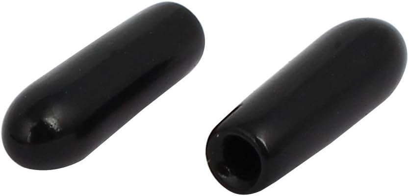 Aexit 1.8mm Inner Dia Rubber Hose End Cap Screw Thread Protector Cover Black 100pcs (d5d233b85ee7feb992997f6d2655a0aa) - Image 3