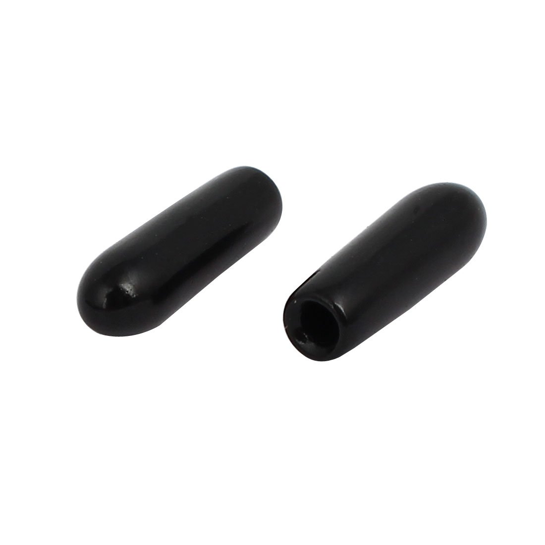sourcingmap 1.8mm Inner Dia Rubber Hose End Cap Screw Thread Protector Cover Black 100pcs - Image 3