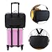 Relavel Makeup Train Case 3 layer Multi Functional Professional Makeup Bag Large Make Up Artist Box Cosmetic Organizer with DIY Dividers Movable Mirror for Cosmetics Makeup Brushes Beauty Tool (Black)