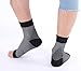 Bcurb Plantar Fasciitis Compression Socks (1 Pair) & 1 Green Hard Spiky Massage Ball, Foot Heel Arch Ankle Support Reduce Swelling Joint Pain Injury Recovery (Black Sleeve, Large/X-Large)