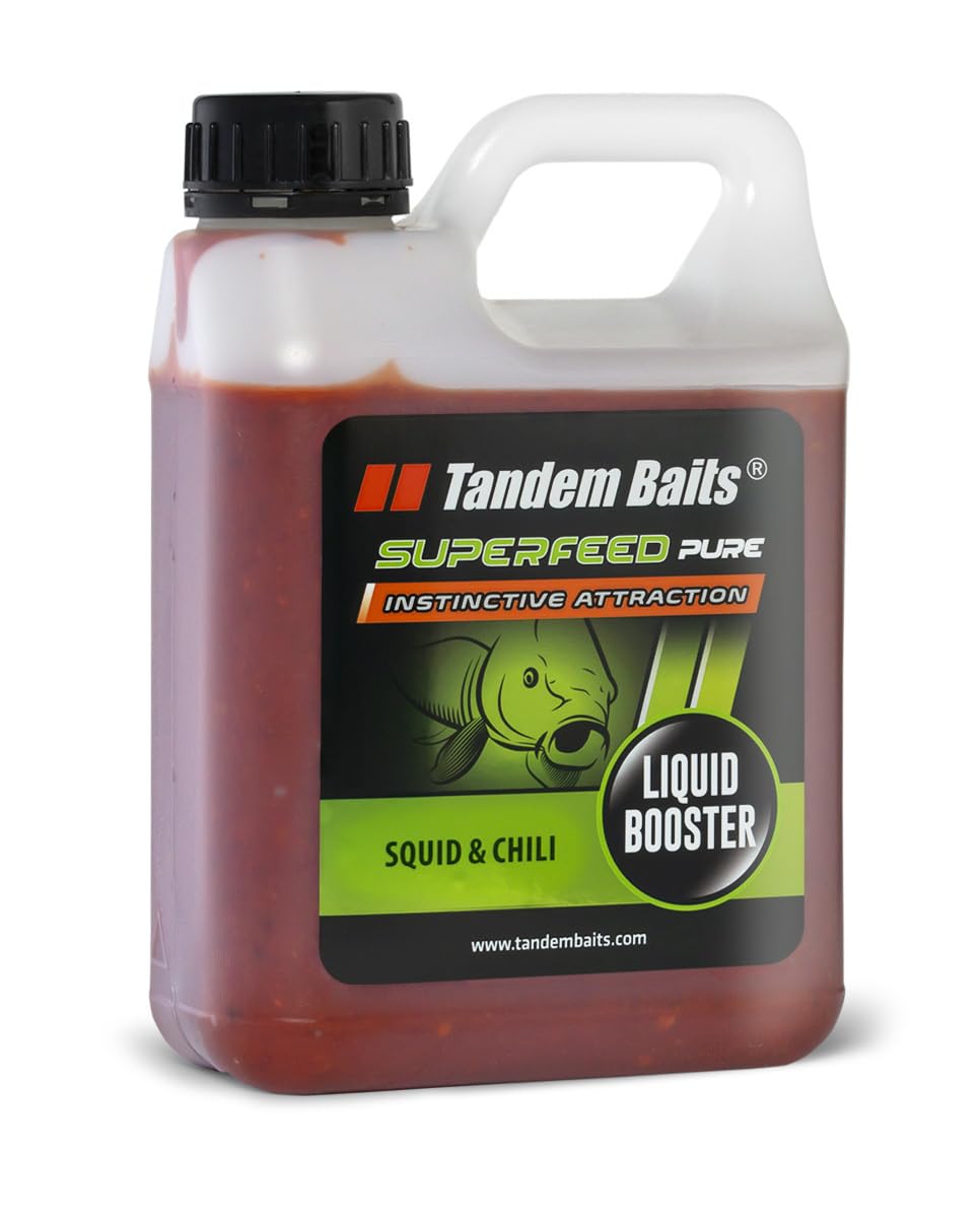 Tandem Baits SuperFeed Pure Booster Squid & Chilli | Carp Fishing Booster | Booster Effortless Carp Fishing | Carp Bait | Carp Fishing Accessories for Monster Fish 1000ml