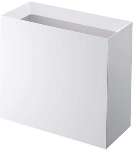 Cubo De Basura Magnético Para Puerta - Yamazaki, Blanco, Con Tapa - Ideal Para Fregadero De Cocina