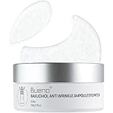 Bueno+ Bakuchiol Anti-Wrinkle Ampoule Eye Patch, 60 Patches, Under Eye Patches for Puffy Eyes and Dark Circles with Bakuchiol and Retinol, Korean Skin Care