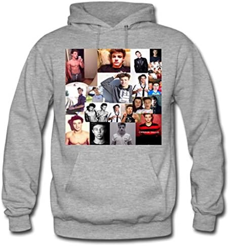 Wendo Men's and Women's Personalized Custom DIY design Cameron Dallas Classic Hoodie XL Grey