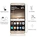 Mate 9 Screen Protector - KATIN [2-Pack] Huawei Mate 9 Tempered Glass Screen Protector [Will Not Fit Entire Screen] Anti-Fingerprint, Bubble Free, 9 Hardness with Lifetime Replacement Warranty
