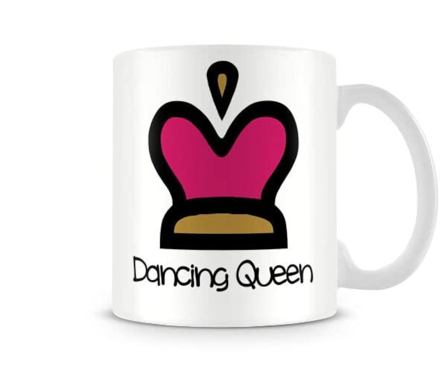 Finger prints - Dancing Queen - Girly Dancer Gift Mug, Ceramic, 11fl.oz.