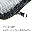 Only Lovuu 1mm Mesh Holes Aquarium Filter Bags, Fish Tank Media Mesh Bags with Plastic Zipper for Charcoal Media, Bio Balls, Ceramic Rings, Ammonia Remover (10 Pack, Large, Black)