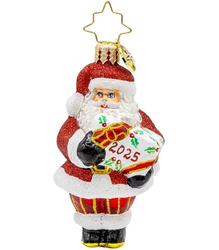 Christopher Radko Decorazione Natalizia Slitta Di Babbo Natale Con Mongolfiera | Ornamento In Vetro Soffiato A Mano 21,6 Cm - 3