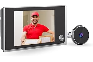 NAIERDI Peephole Camera for Apartment Door 3.5 inch LCD HD Screen 120 Degree Wide Angle Visual Doorbell Digital Door Viewer S
