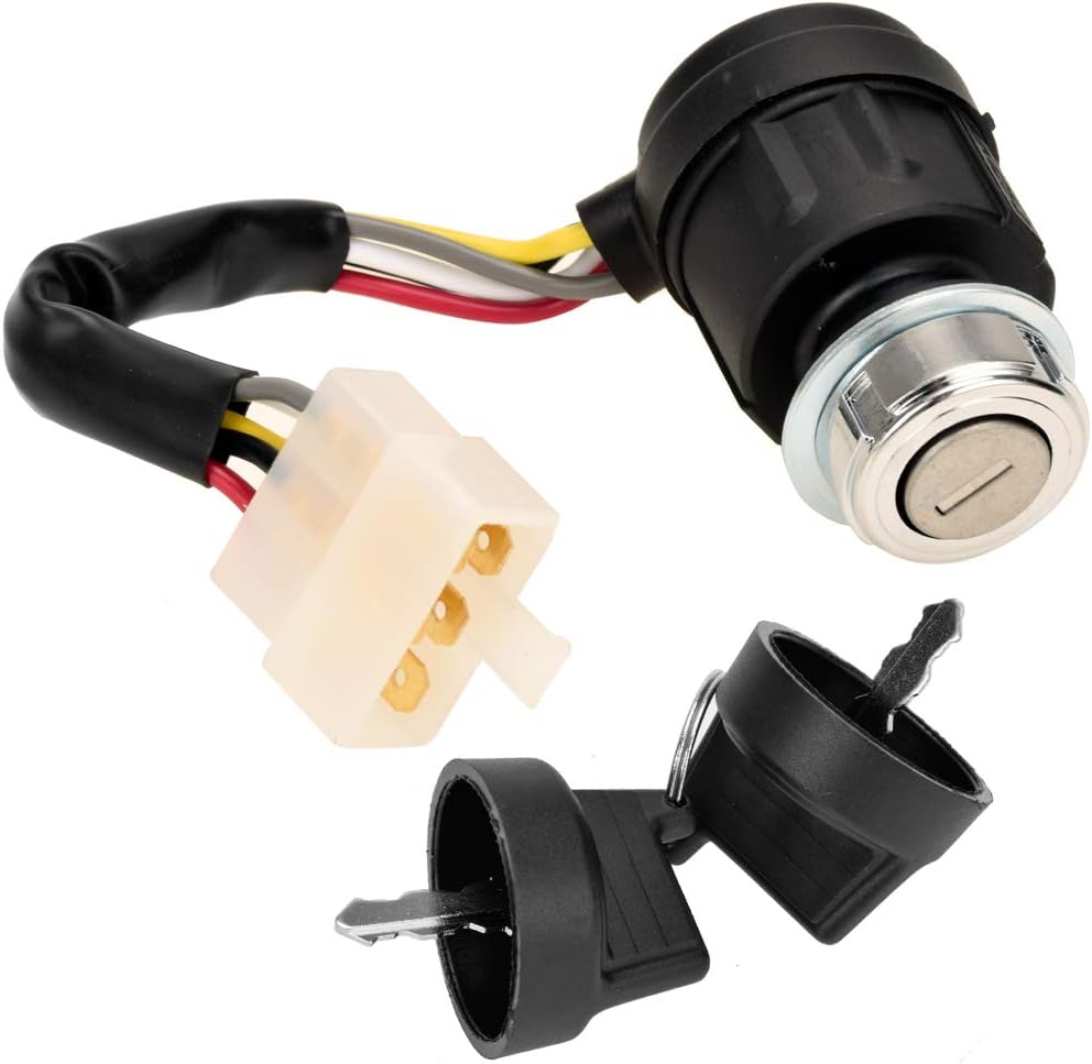 HIAORS 5 wire Ignition Key Switch with Cap for 50cc 70cc 90cc 110cc