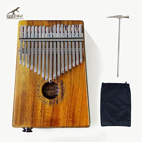 Gecko K17KEQ 17 key Kalimba K17KEQ African Thumb Piano Finger Percussion Keyboard Electric Kalimba