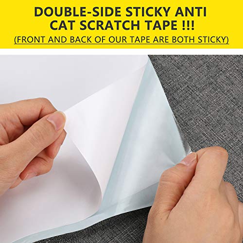 Kohree 8PCS Upgrade Anti Cat Scratch Tapes,XL Large (17" x 12") Cat