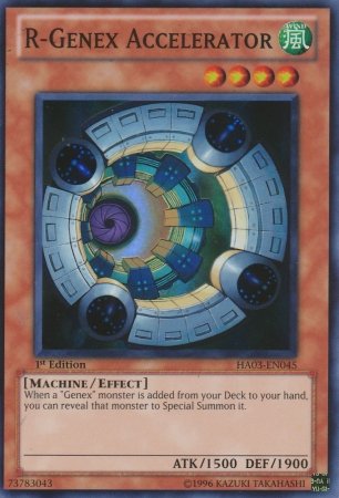Yu-Gi-Oh! - R-Genex Accelerator (HA03-EN045) - Hidden Arsenal 3 - 1st Edition - Super Rare