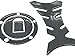 Carbon Look Firber Motor Gas Cap Tank Pad Sticker for Kawasaki Zx6r 9r 10r 636 Zrx1200 Zzr600
