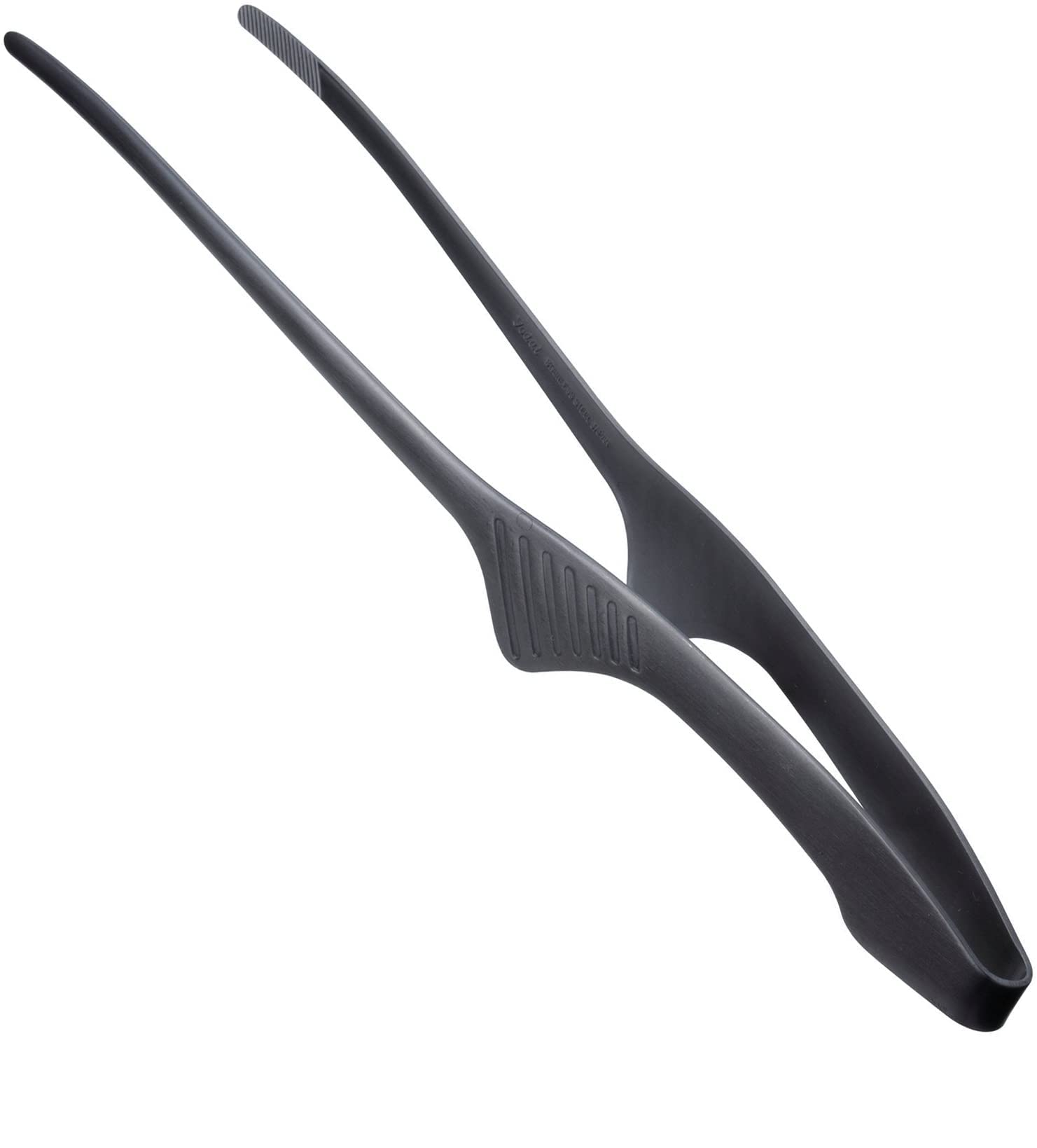 Professional Japanese Tongs for Chef and Kitchen Precision and Training 24 cm Stainless Steel 18/10 Black