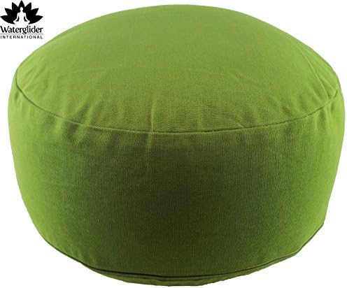Waterglider International Zafu Organic Cotton Meditation Pillow: Rondo Style with Liner- 6 Colors (Gree...
