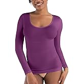 SHAPERMINT Cami Shaper, Womens Long Sleeve T Shirts, Long Sleeve Tops for Women, Compression Shirt Women Long Sleeve Tops