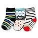 ShoppeWatch 12 Pairs Baby Toddler Socks with Grips Anti-Slip Non-Skid Bottoms For Kids Infant Babies Boys 2T and 3T Walkers BBSK41B