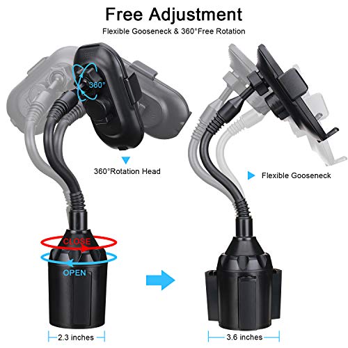 MOTOBA Car Wireless Charger Cup Holder Air Vent Phone Mount Infrared Sensor Wireless Car Charger Auto Clamping Compatible with iPhone 11/11 pro/11 pro max/XR/XS XS Max,Samsung Note 9/S10/S9/S8