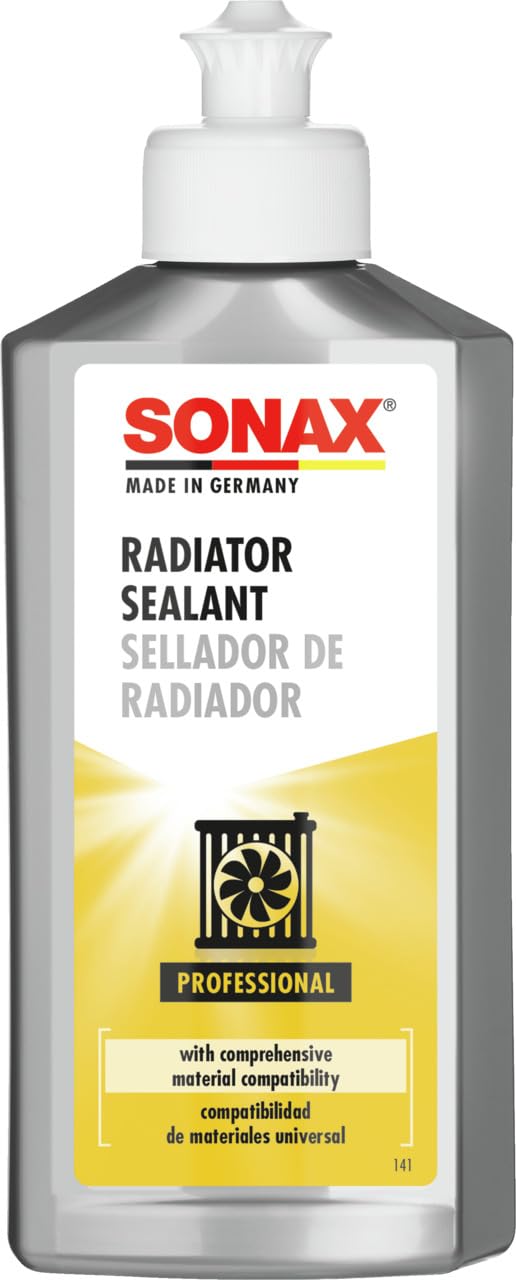 SONAX Radiator Sealant (250 ml) - fast acting breakdown aid for sealing hairline cracks and small holes in all radiator systems and hoses | Item No. 04421410