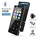 MP3 Player, MP3 Player with Bluetooth, 16GB Portable Digital Music Player with FM Radio/Recorder, HiFi Lossless Sound Quality, Music Direct Recording, Expandable up to 128GB TF Card, with Armband