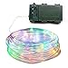 Lalapao Rope Lights 120 LED Battery Operated Xmas Fairy String Lights Waterproof Outdoor lights decorations Timer Decor for Tree Indoor Garden Patio Lawn Christmas Holiday Wedding Party (Multi Color)