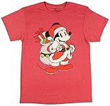 Christmas Disney Mickey Mouse Santa Red Graphic T-Shirt