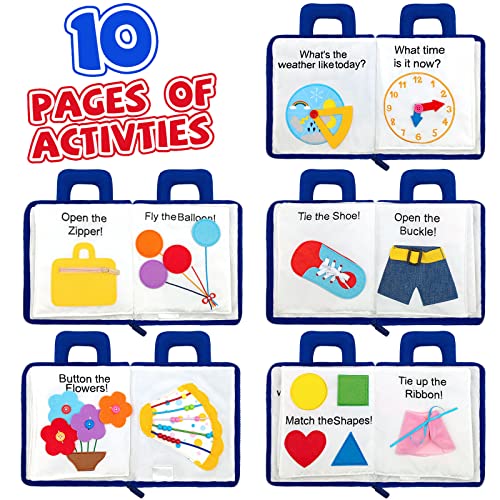 Busy Board Quiet Book for Toddlers Busy Book Toddler Activities