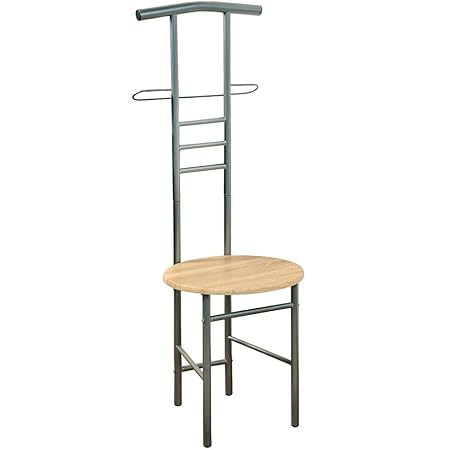 Kesper 24501 Herrendienerstuhl aus Metall, 40 x 120 x 40 cm