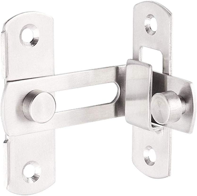 90 Degree Right Angle Door Latch Hasp Bending Latch Buckle Bolt Sliding Lock Barrel Bolt with Screws for Doors and Windows - Image 3