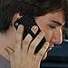 LOVEHANDLE Universal Phone Grip for Most Smartphones, Mini Tablets and Cases, Black Design Elastic Strap with Black Base, Black