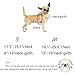 Beker Dog Leash Harness Collar Set,Durable Nylon Braided Leash No Pulling Adjustable Harness Soft Padded Collar for Small Dog/Puppy/Cat Red-Black(Pack of 3)