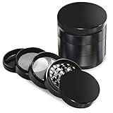 Sahara Sailor 2.2'' Herb Grinder with Pollen Catcher, 5 Layers, Zinc Alloy