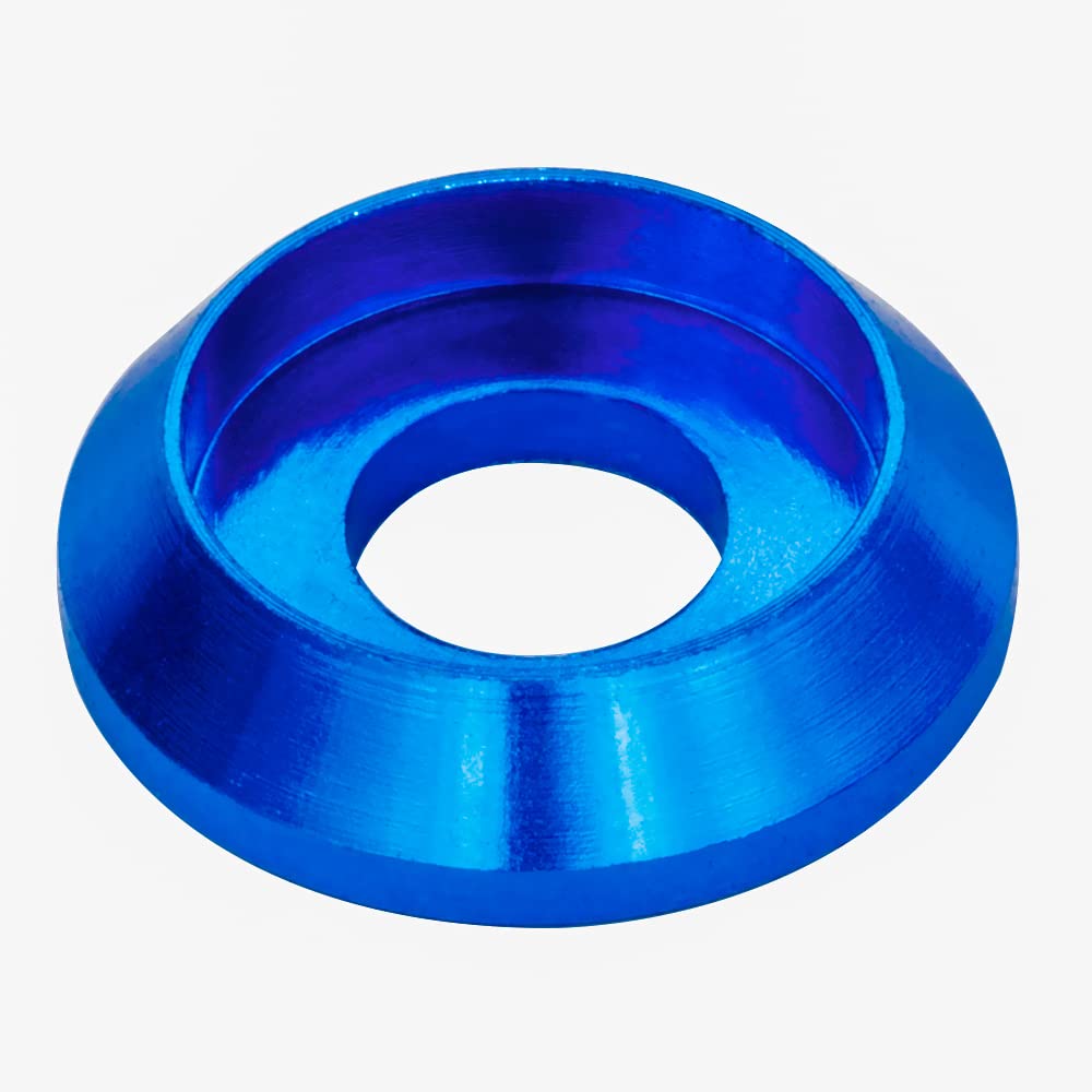 Photo 1 of [60PCS] M3 Counterbore Washers Color Blue, Anodized Aluminum Alloy, Head Washers Gaskets Cup Shim for Screw RC/FPV/PC/Drone/Toys/Mechanical Accessories Parts
