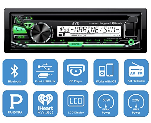 JVC-KD-R97MBS-Marine-Boat-CD-MP3-SiriusXM-Ready-Pandora-AMFM-Radio-Player-With-and-SiriusXM-SXV300v1-Connect-Vehicle-Tuner-Bundle-With-MB-Quart-N1-WBT-Waterproof-Wired-Bluetooth-Preamp-Controller JVC-KD-R97MBS-Marine-Boat-CD-MP3-SiriusXM-Ready-Pandora-AMFM-Radio-Player-With-and-SiriusXM-SXV300v1-Connect-Vehicle-Tuner-Bundle-With-MB-Quart-N1-WBT-Waterproof-Wired-Bluetooth-Preamp-Controller