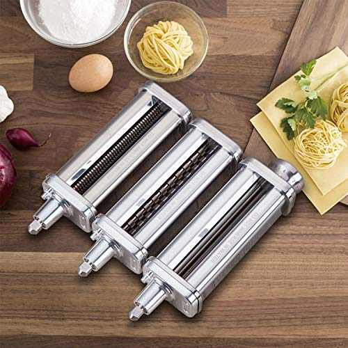 InnoMoon 3-Piece Pasta Roller & Cutter Attachment Set for KitchenAid Stand Mixers, Stainless Steel Pasta Maker Accessories - Thumbnail 6