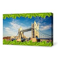 signwin-Canvas Wall Art-The Scenery Under Green Leaves-Canvas Prints Home Artwork Decoration for Living Room,Bedroom - 12x18 inches