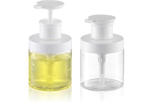 Lulupack Pump Bottle Dispenser for Soap : Shampoo Container for Travel Conditioner - Refillable Jar for Hand Lotion and Dish - Empty Plastic 250ml Clear