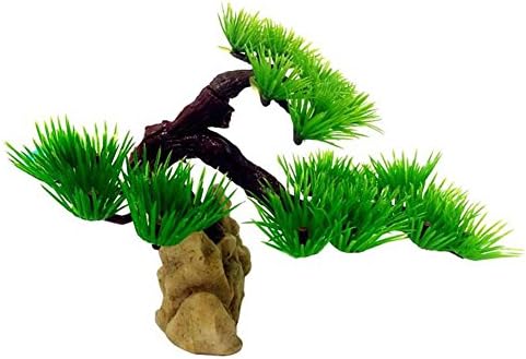 Blackzone Plastic Aquarium Fish Tank Bonsai Artificial Pine Tree Plants Ornament Decor