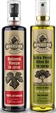 Ellora Farms | Extra Virgin Olive Oil & Pure Balsamic Vinegar combo pack | Single Origin and Traceable | Designer Glass Spray Bottles 3.38 oz. each | Pack of 2
