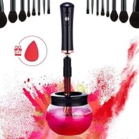 Electric Makeup Brush Cleaner Spinner machine - Camel Home Upgraded the Best Professional Portable Automatic Quick Dry Makeup Brushes cleaning and washing tool in Seconds (Black)